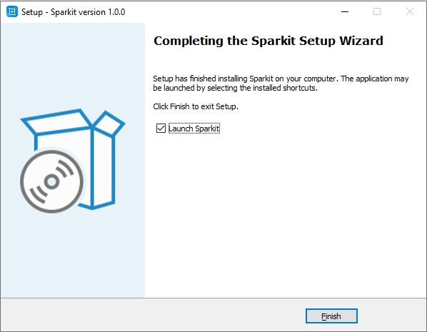 finish installing sparkit