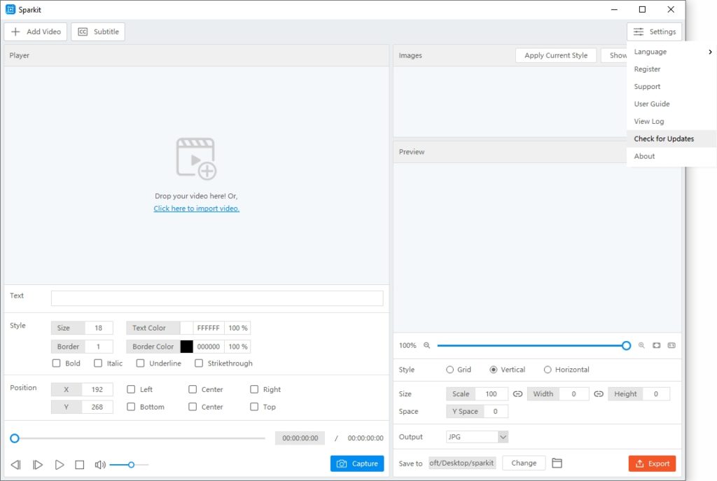 sparkit check for update