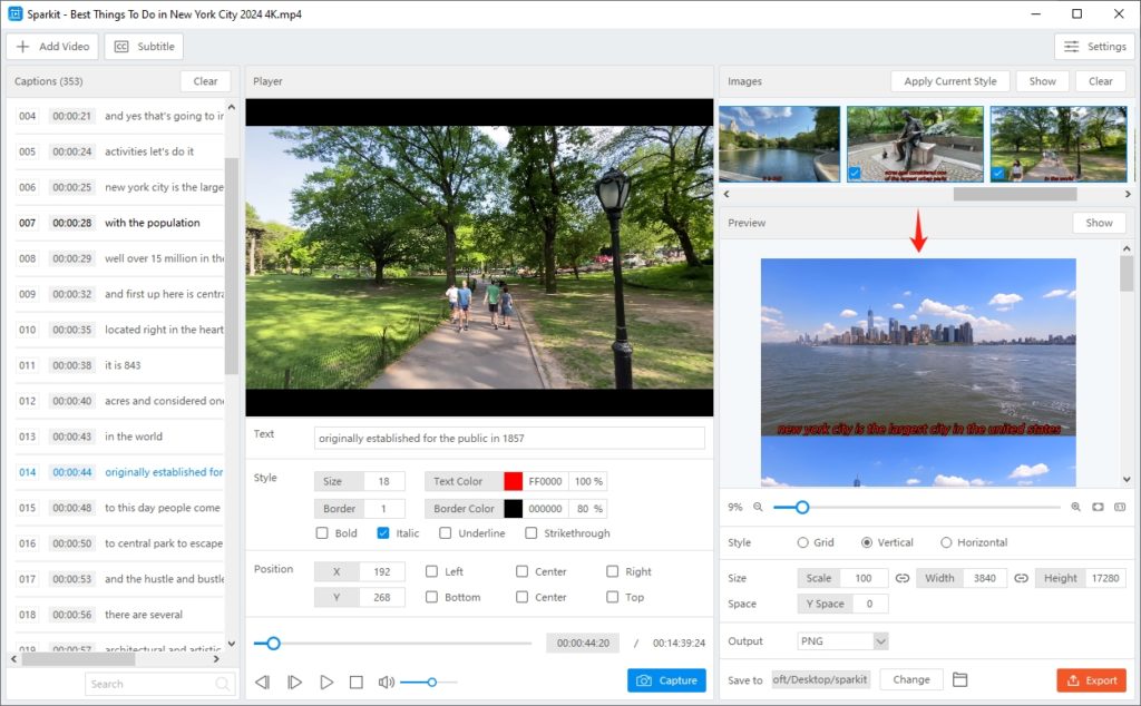 sparkit merge images preview